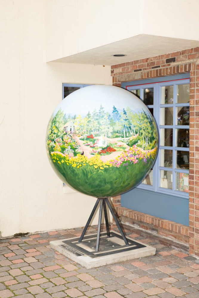 A globe in Vail Village