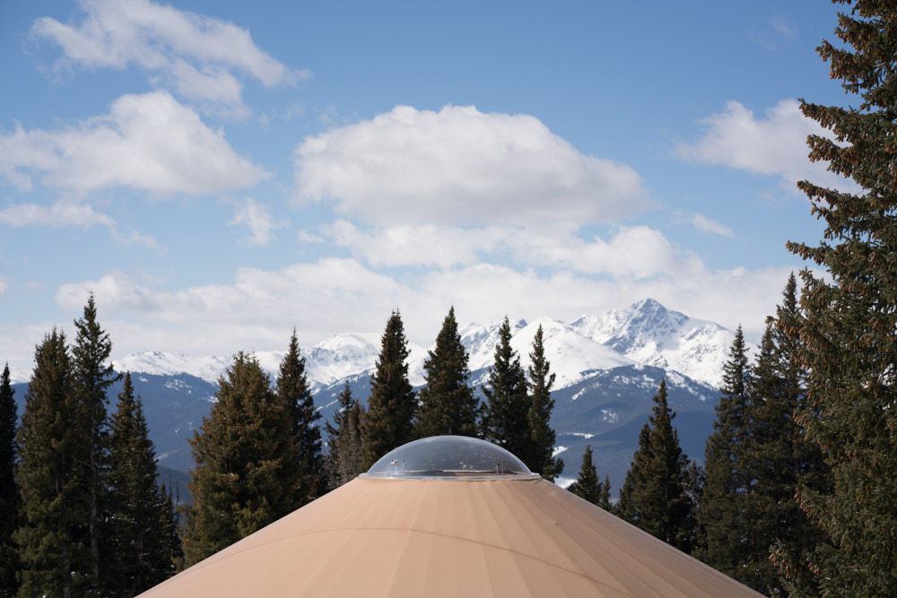 A yurt atop Vail mountain